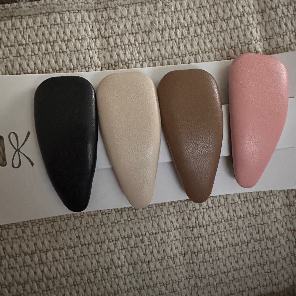 Faux leather hair accessories